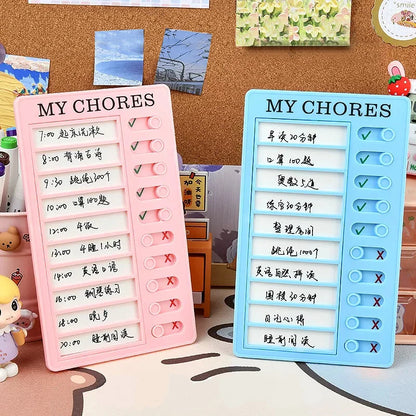 Self Discipline Check List Plastic Memo Board Daily Weekly Monthly Planner Kawaii To Do List Korean Stationery Office