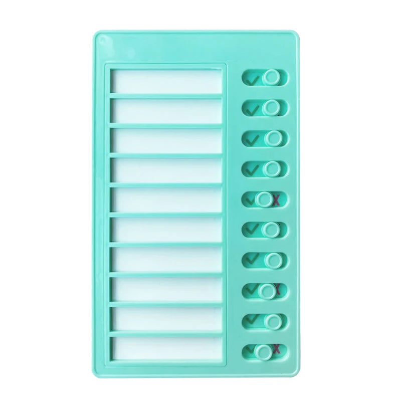 Self Discipline Check List Plastic Memo Board Daily Weekly Monthly Planner Kawaii To Do List Korean Stationery Office