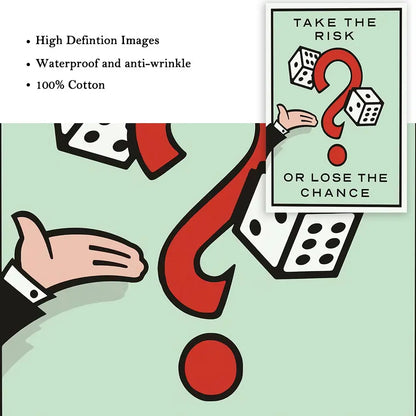 Monopoly Millionaire Dollar Money Poster Cartoon Figure Motivational Quote Canvas Painting Room Wall Art Picture For Home Decor