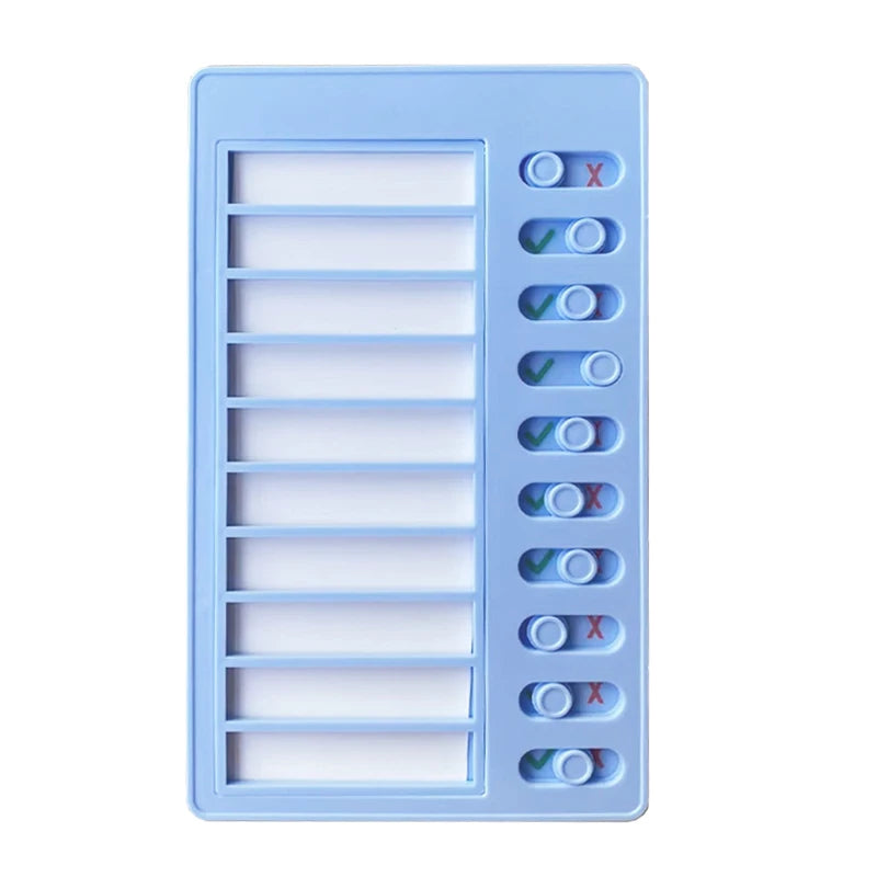 Self Discipline Check List Plastic Memo Board Daily Weekly Monthly Planner Kawaii To Do List Korean Stationery Office