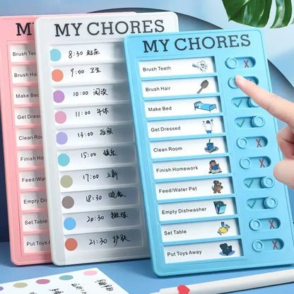 Self Discipline Check List Plastic Memo Board Daily Weekly Monthly Planner Kawaii To Do List Korean Stationery Office