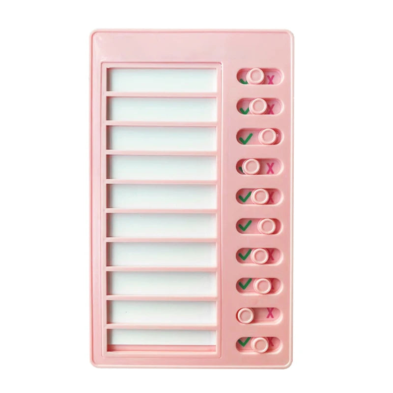 Self Discipline Check List Plastic Memo Board Daily Weekly Monthly Planner Kawaii To Do List Korean Stationery Office